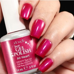 ibd Kalıcı Oje renk adı: All Heart (simli koyu pembe)