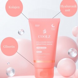 Coolz Soyulabilir Kolajen Gece Maskesi- Collagen Night Wrapping Mask