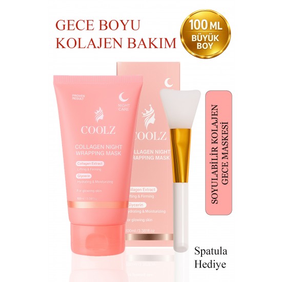 Coolz Soyulabilir Kolajen Gece Maskesi- Collagen Night Wrapping Mask
